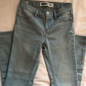 Old Nav Light wash girls skinny jeans size 8
